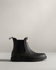 Black Hunter Commando Women's Chelsea Boots | NZ-26843