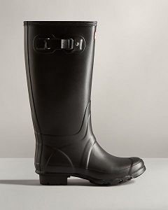 Black Hunter Huntress Wide Leg Women's Rain Boots | NZ-95013