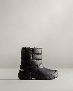 Black Hunter Insulated Kids' Snow Boots | NZ-43195