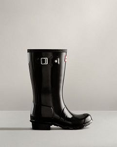 Black Hunter Original Gloss Kids' Rain Boots | NZ-73014