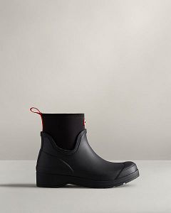 Black Hunter Play Short Neoprene Women's Rain Boots | NZ-26480