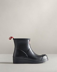 Black Hunter Play Short Pearlized Women's Rain Boots | NZ-10854