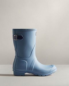 Blue Hunter Short Back Adjustable Women's Rain Boots | NZ-39618