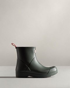 Green Hunter Play Short Men's Rain Boots | NZ-85497