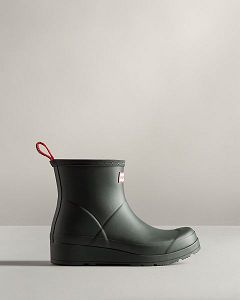 Green Hunter Play Short Women's Rain Boots | NZ-52068