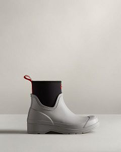 Grey / Black Hunter Play Short Neoprene Women's Rain Boots | NZ-70281