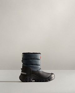 Navy / Black Hunter Insulated Kids' Snow Boots | NZ-29510