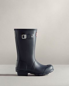 Navy Hunter Original Kids' Rain Boots | NZ-24368