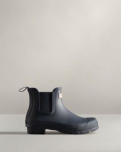 Navy Hunter Original Women's Original Chelsea Boots | NZ-92386