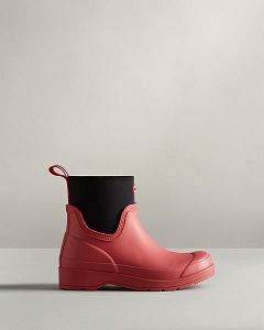 Orange Hunter Play Short Neoprene Women's Rain Boots | NZ-84579