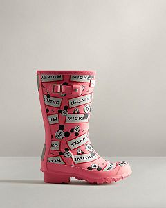 Pink Hunter Disney Kids' Rain Boots | NZ-95087