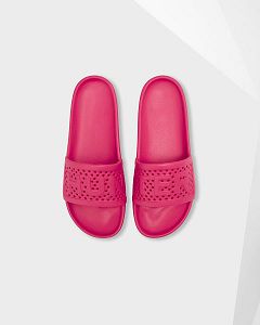 Pink Hunter Lightweight Moulded Women's Slides | NZ-63412