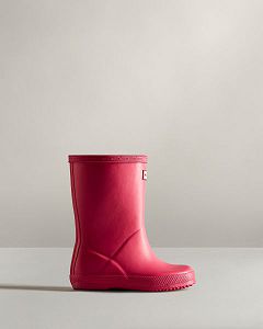 Pink Hunter Original First Classic Kids' Rain Boots | NZ-81409