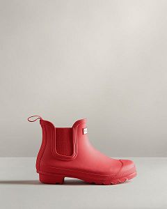 Pink Hunter Original Women's Chelsea Boots | NZ-32801