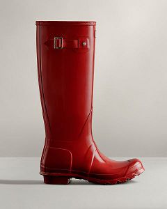 Red Hunter Original Tall Gloss Women's Original Tall Boots | NZ-46712