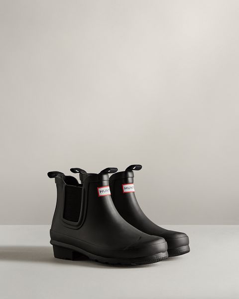 Black Hunter Ankle Kids' Chelsea Boots | NZ-23591