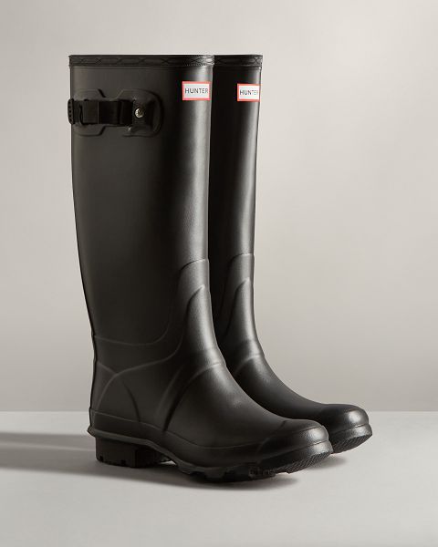 Black Hunter Huntress Wide Leg Women's Rain Boots | NZ-95013