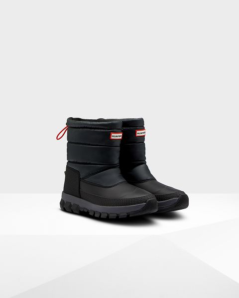 Black Hunter Insulated Short Men's Snow Boots | NZ-20169