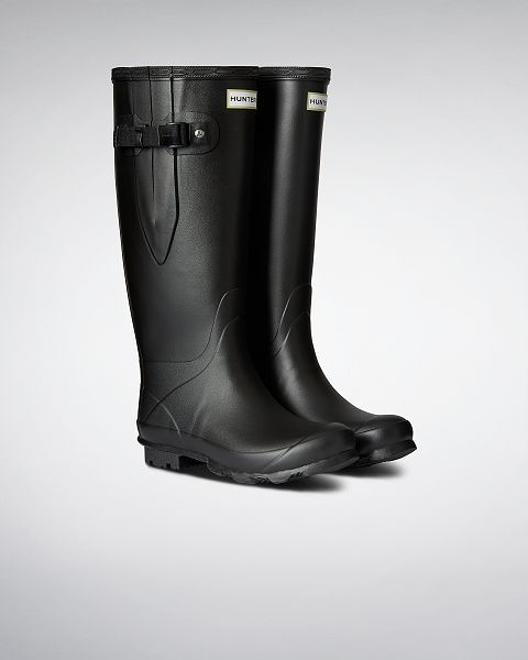 Black Hunter Norris Field Wide Fit Women's Rain Boots | NZ-30469