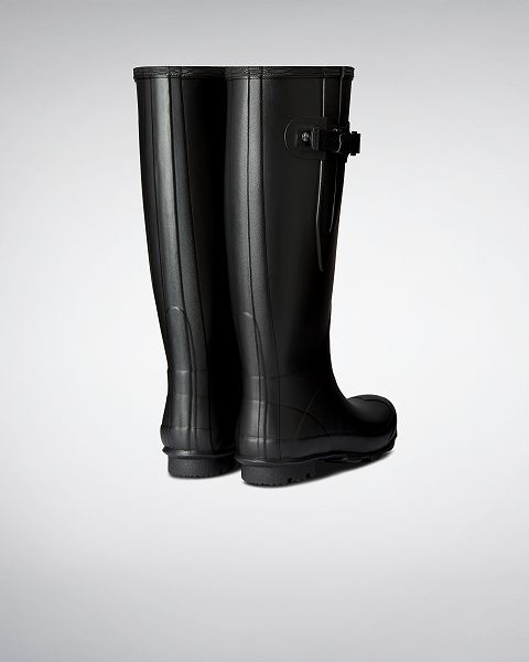 Black Hunter Norris Field Wide Fit Women's Rain Boots | NZ-30469