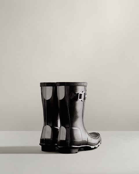 Black Hunter Original Gloss Kids' Rain Boots | NZ-34518