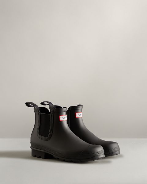 Black Hunter Original Men's Original Chelsea Boots | NZ-42570