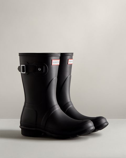 Black Hunter Original Short Women's Rain Boots | NZ-30196