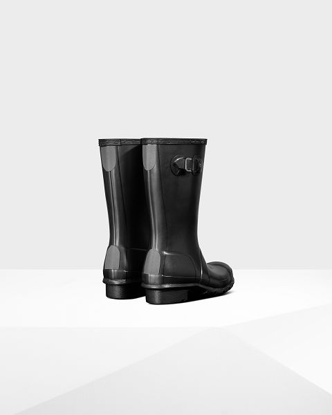 Black Hunter Pearlized Kids' Rain Boots | NZ-61435