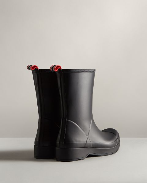 Black Hunter Play Mid-height Men's Rain Boots | NZ-31054