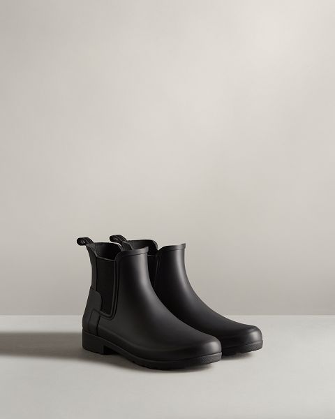 Black Hunter Refined Slim Fit Women's Chelsea Boots | NZ-79813