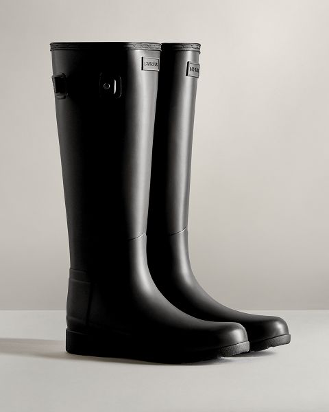 Black Hunter Refined Tall Women's Rain Boots | NZ-32104