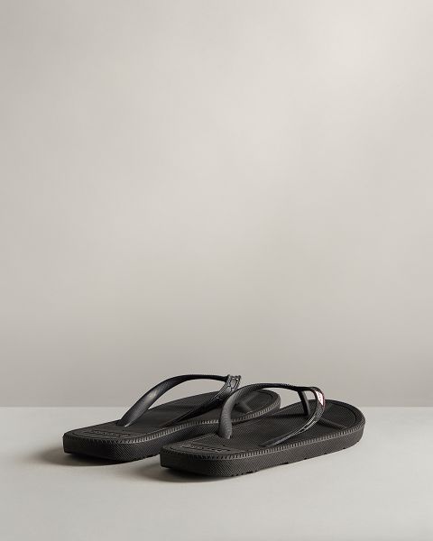 Black Hunter Summer Women's Flip Flops | NZ-54816