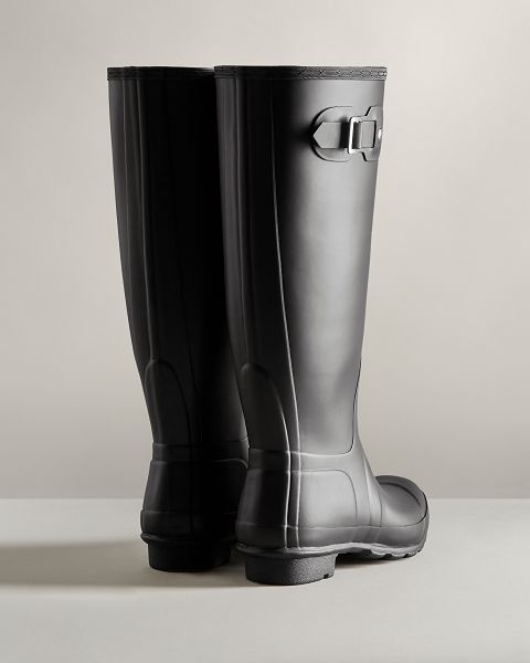 Black Hunter Tall Wide Fit Women's Rain Boots | NZ-47092