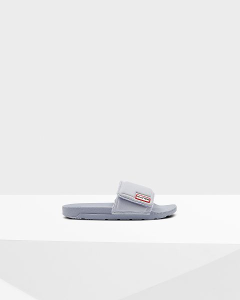 Blue Hunter Adjustable Women's Slides | NZ-41398