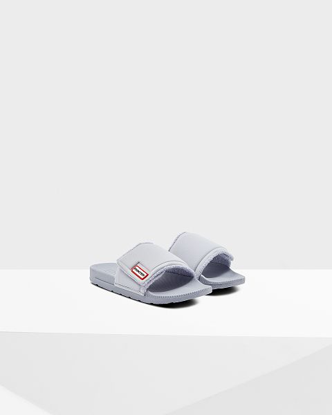 Blue Hunter Adjustable Women's Slides | NZ-41398