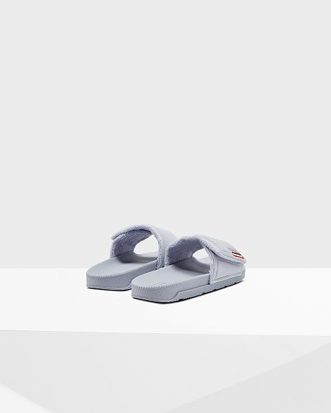 Blue Hunter Adjustable Women's Slides | NZ-41398