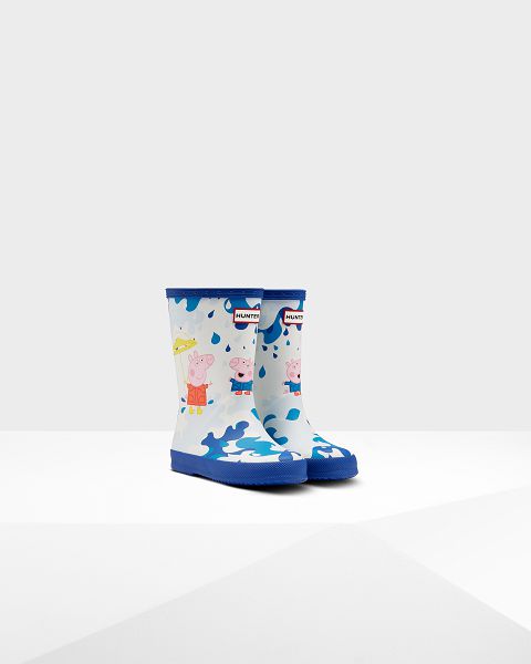 Blue Hunter First Peppa Pig Muddy Puddles Kids' Rain Boots | NZ-17356