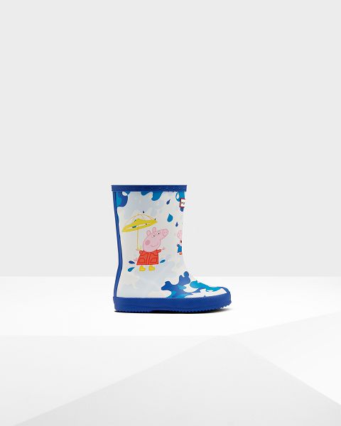 Blue Hunter First Peppa Pig Muddy Puddles Kids\' Rain Boots | NZ-17356