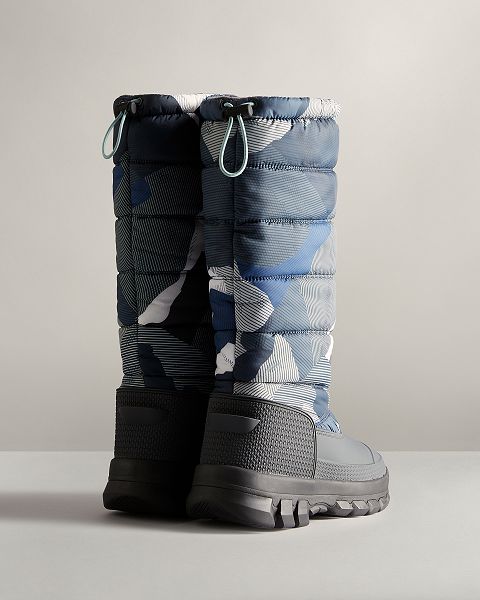 Camo Hunter Printed Insulated Tall Women's Snow Boots | NZ-95146