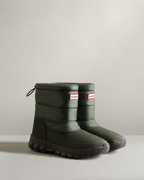 Green Hunter Insulated Short Women's Snow Boots | NZ-91682