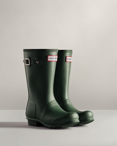 Green Hunter Original Kids' Rain Boots | NZ-56349