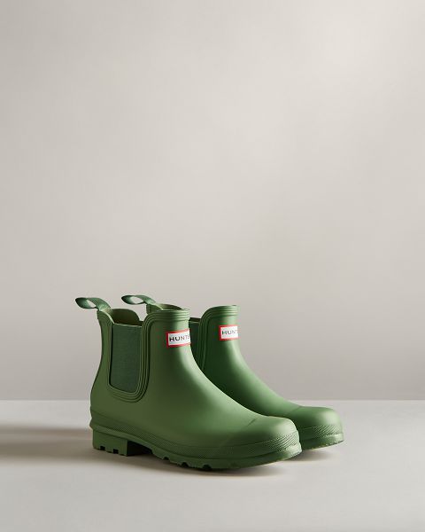 Green Hunter Original Men's Chelsea Boots | NZ-86432