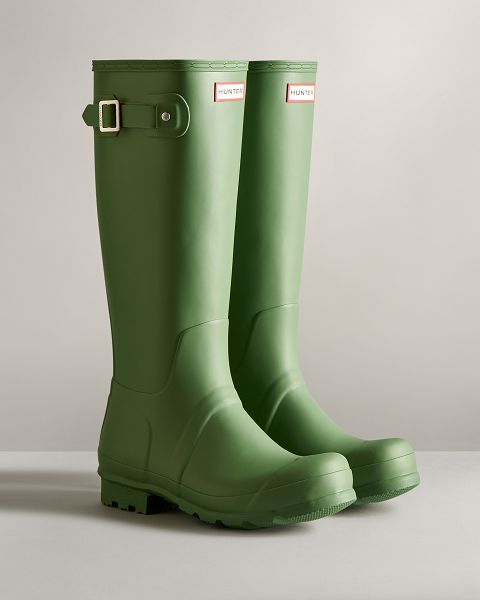 Green Hunter Original Tall Men's Rain Boots | NZ-72053