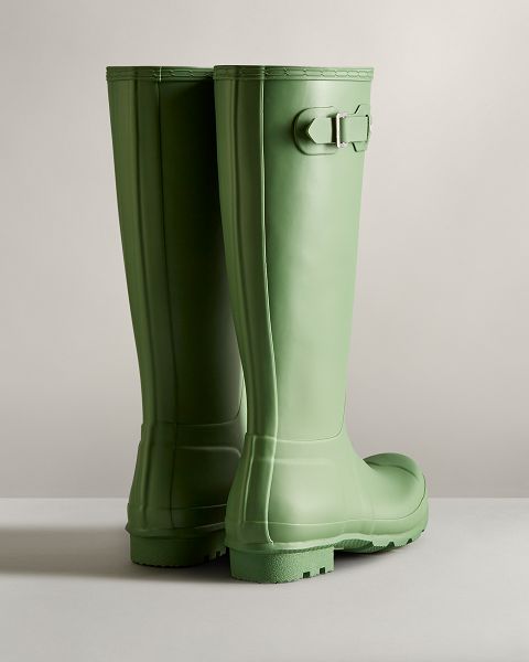 Green Hunter Original Tall Men's Rain Boots | NZ-72053