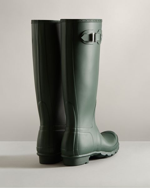 Green Hunter Original Tall Women's Rain Boots | NZ-37406