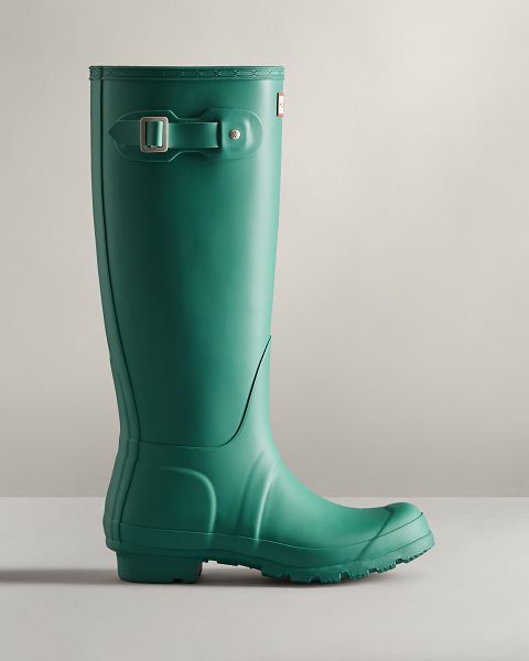 Green Hunter Original Tall Women\'s Rain Boots | NZ-71508