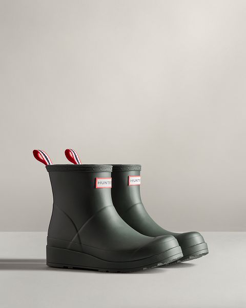 Green Hunter Play Short Women's Rain Boots | NZ-52068