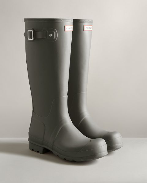 Grey Hunter Original Tall Men's Rain Boots | NZ-74956