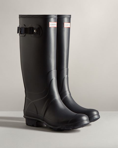 Navy Hunter Huntress Wide Leg Women's Rain Boots | NZ-20839