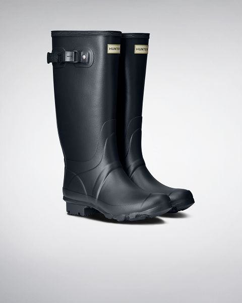 Navy Hunter Huntress Wide Leg Women's Rain Boots | NZ-34986